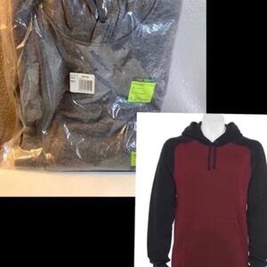 NWT 2 Men's Tek Gear SIZE MEDIUM Ultra Soft Fleece Pullover Hoodies